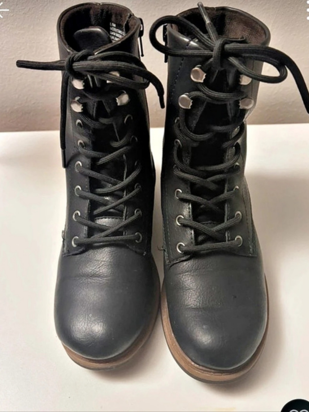 b.o.c Carter Combat Boot. Carter Combat Boots Black US 6.5